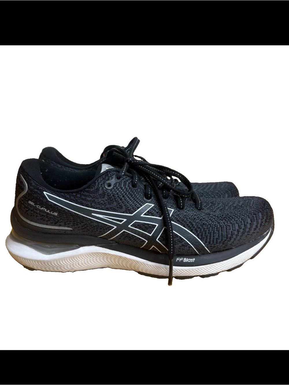 Womens ASICS Gel Cumulus Black Sneakers